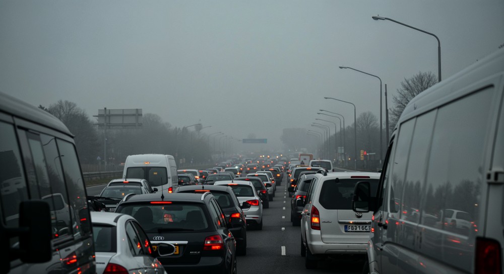 Poważny zator na A4 w kierunku Krakowa po dwóch wypadkach drogowych